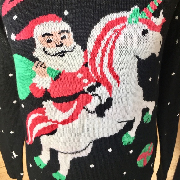 NWOT Santa Unicorn Sweater - Picture 5 of 7